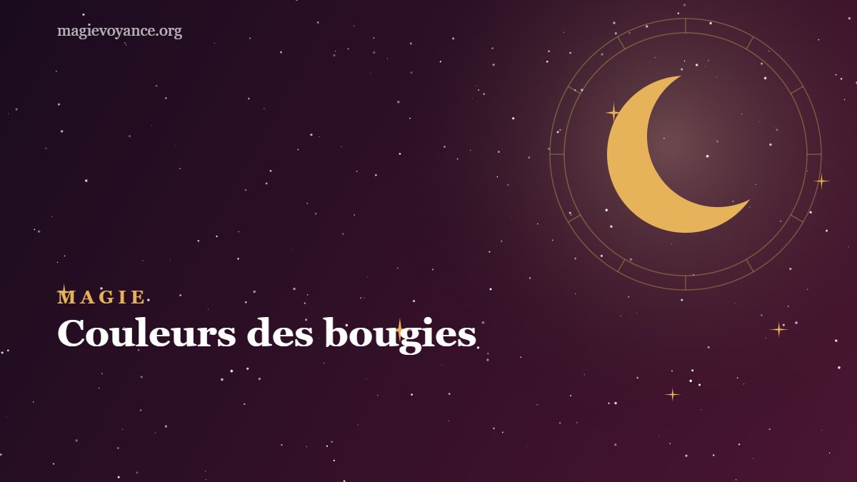 Couleurs des bougies : signification et utilisation