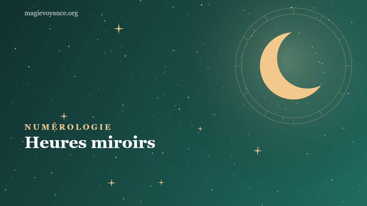 Heures miroirs : signification de 00h00 à 23h23