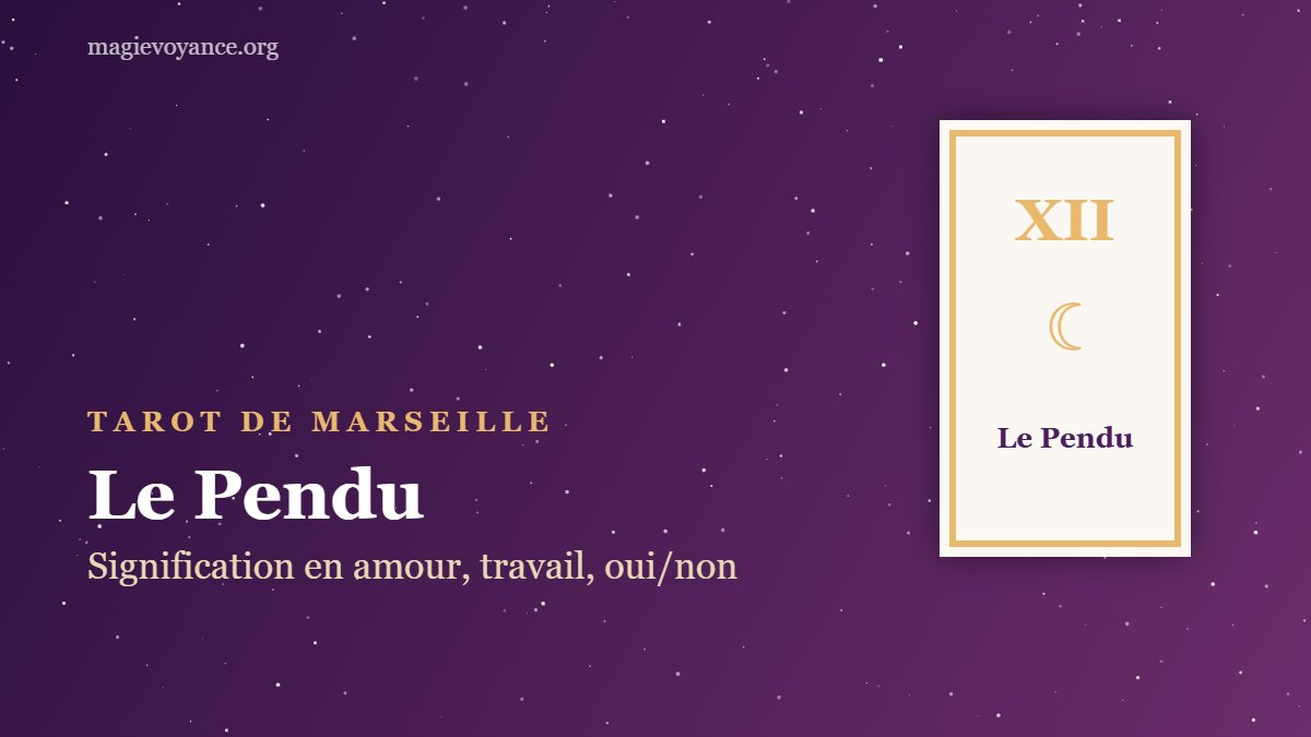 Le Pendu – arcane XII du tarot de Marseille